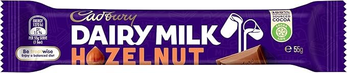Cadbury Dairy Milk Hazelnut Chocolate Bar, 42 x 55 Grams - Image 3