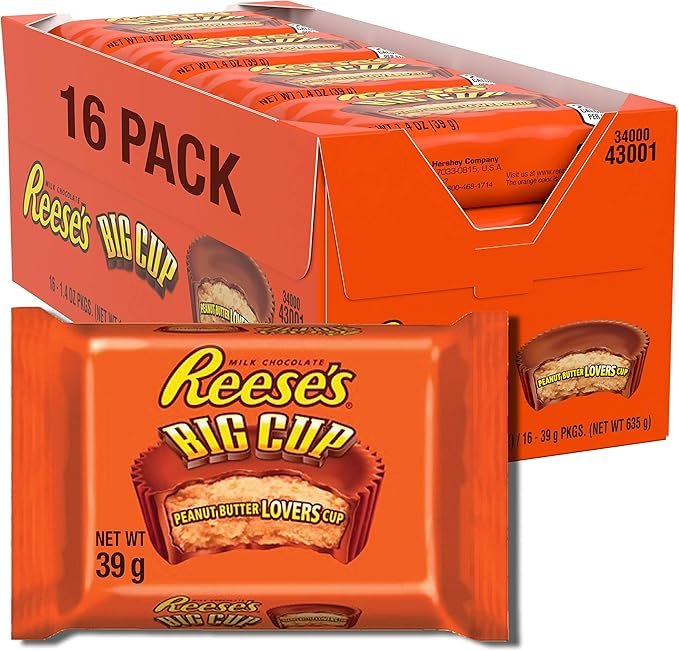 Reeses Big Cup 16 - 1.4 Oz PKGS